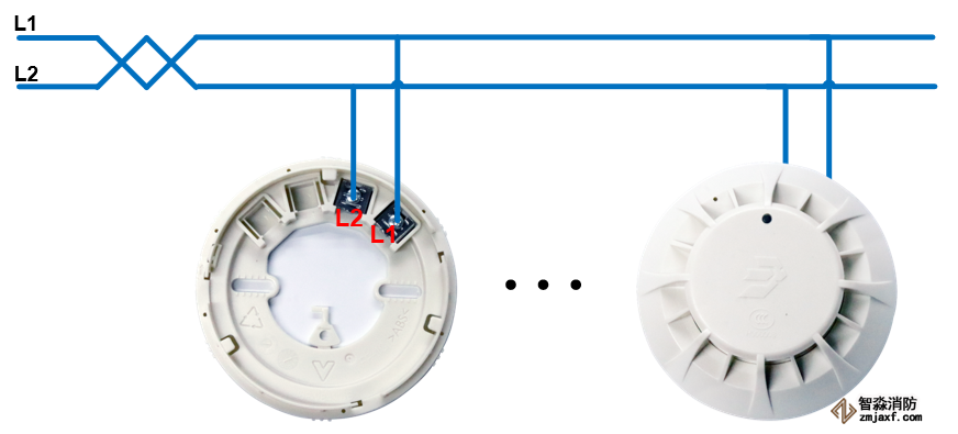 青鳥(niǎo)JTW-ZD-JBF5110 點(diǎn)型感溫火災(zāi)探測(cè)器（A2R)安裝接線圖